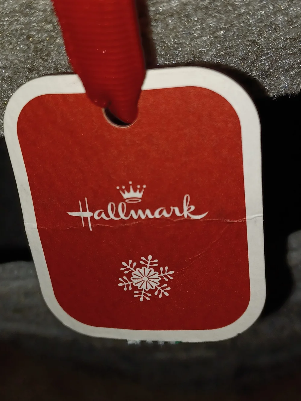 Hallmark Gray Felt Basket with Cutout Handles
